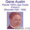 Popular 1920's Jazz Vocals (Encore 2) [Recorded 1925-1928]