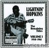 Lightnin' Hopkins - Lightnin' Hopkins: The Remaining Titles, Vol. 1 (1950-1961)