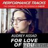 For Love of You (Performance Tracks) - EP