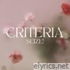 Criteria lyrics