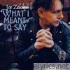 What I Meant To Say - Single
