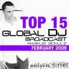 Global DJ Broadcast Top 15, February 2009