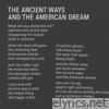 The Ancient Ways and the American Dream - Single