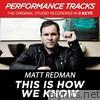 This Is How We Know (Performance Tracks) - EP