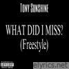 What Did I Miss? (Freestyle) - Single